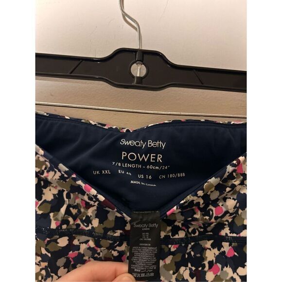 Sweaty Betty 7/8 length power leggings size 16 C15-4 - Picture 3 of 3